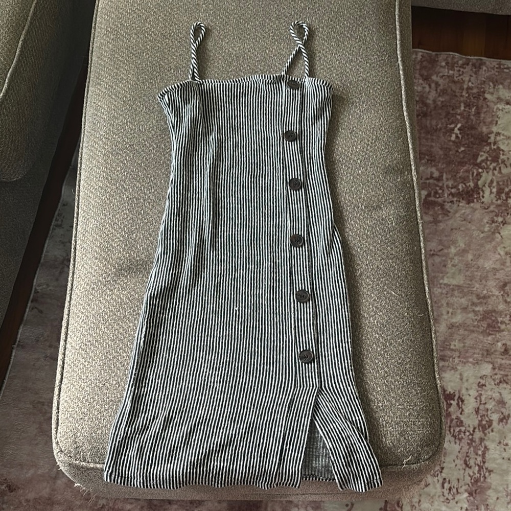 Caution To The Wind Gray Sheath Midi Dress